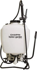 Chapin - 4 Gal Chemical Safe Garden Backpack Sprayer - Use with Cleaners/Degreasers, Polyethylene Tank, Wide Mouth, Reinforced Hose - Exact Tool & Supply