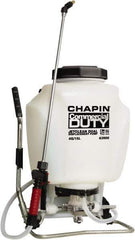 Chapin - 4 Gal Chemical Safe Garden Backpack Sprayer - Use with Cleaners/Degreasers, Polyethylene Tank, Wide Mouth, Reinforced Hose - Exact Tool & Supply