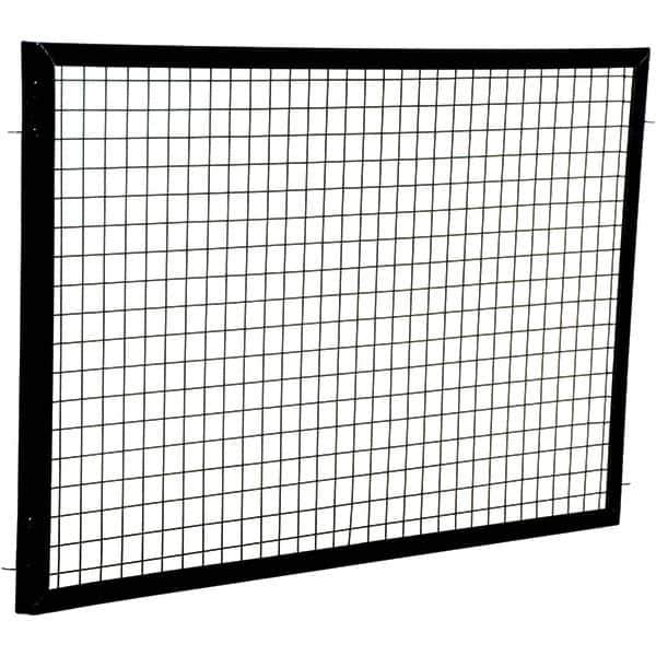 Vestil - 5' Long x 3' High, Black Hinged Door - Exact Tool & Supply