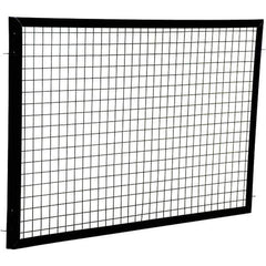Vestil - 5' Long x 3' High, Black Hinged Door - Exact Tool & Supply