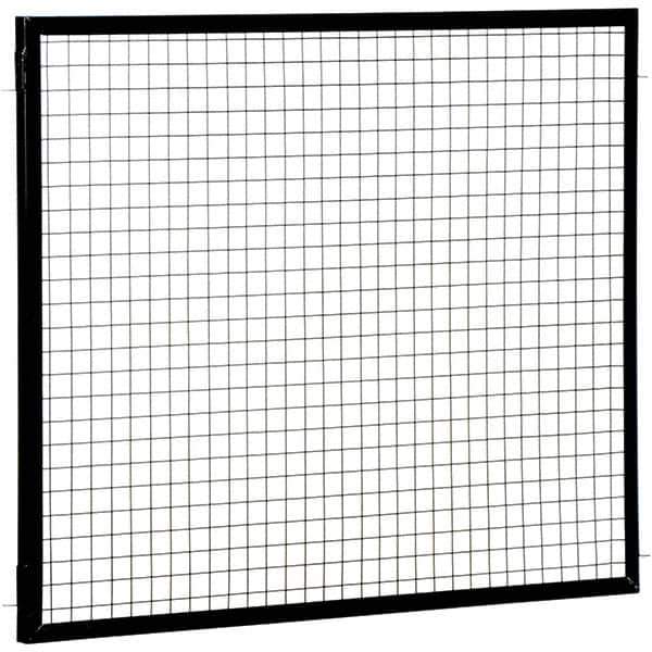 Vestil - 5' Long x 4' High, Black Hinged Door - Exact Tool & Supply