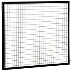 Vestil - 5' Long x 4' High, Black Hinged Door - Exact Tool & Supply