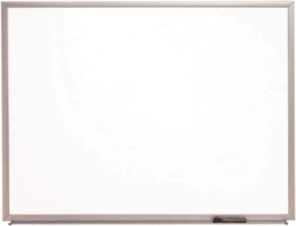 Ability One - 36" High x 48" Wide Dry Erase - Aluminum Frame - Exact Tool & Supply