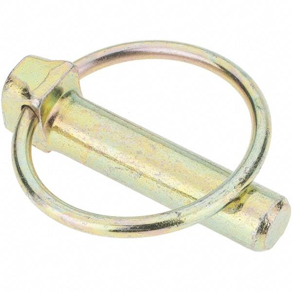 Value Collection - Lynch Pins Pin Diameter (Inch): 7/16 Usable Length (Inch): 1-3/4 - Exact Tool & Supply