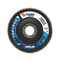 4-1/2″ Big Cat Abrasive Flap Disc, Flat, Phenolic Backing, 80Z, 7/8″ Arbor Hole - Exact Tool & Supply