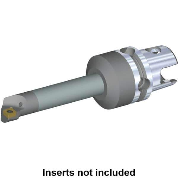 Kennametal - Left Hand Cut, 25mm Min Bore Diam, Size KM50 Carbide Modular Boring Cutting Unit Head - 3-15/16" Max Bore Depth, Through Coolant, Compatible with CP.. - Exact Tool & Supply