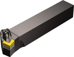 Sandvik Coromant - DSKN, Right Hand Cut, 15° Lead Angle, 1" Shank Height x 1" Shank Width, Negative Rake Indexable Turning Toolholder - 6" OAL, SNMG 12 04 08 Insert Compatibility, Series T-Max P - Exact Tool & Supply