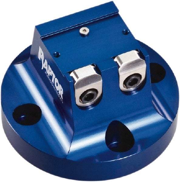 Raptor Workholding - 3" High x 5" Wide Dovetail Vise - 1-1/2" Jaw Opening Capacity, 1/8" High x 2.35" Wide Jaw, For 4 & 5 Axis Workholding Systems - Exact Tool & Supply