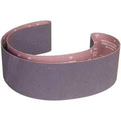 Norton - 6" Wide x 89" OAL, 60 Grit, Aluminum Oxide Abrasive Belt - Aluminum Oxide, Coated, X Weighted Cloth Backing - Exact Tool & Supply