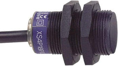 Telemecanique Sensors - NPN, 8mm Detection, Cylinder, Inductive Proximity Sensor - 3 Wires, IP68, 12 to 24 VDC, M18x1 Thread, 36mm Long - Exact Tool & Supply