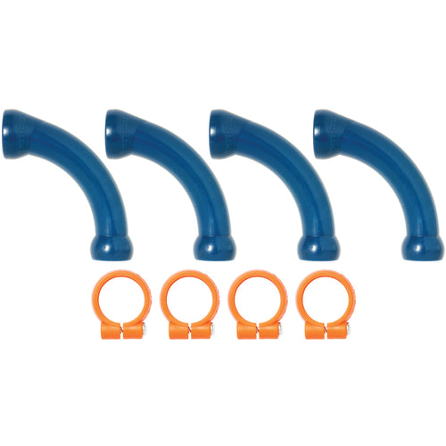 1/2″ Extended Elbows & Clamp 4 Piece - Coolant Hose System Component - Exact Tool & Supply
