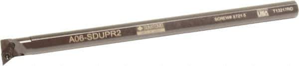 Sumitomo - 0.98" Min Bore Diam, 10" OAL, 3/4" Shank Diam, A-SDUP Indexable Boring Bar - DPMT 32.52 Insert, Screw Holding Method - Exact Tool & Supply