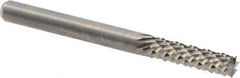 M.A. Ford - 1/8" Diam, 1/2" LOC, Burr End, Solid Carbide Diamond Pattern Router Bit - 1-1/2" OAL, 1/8" Shank Diam - Exact Tool & Supply
