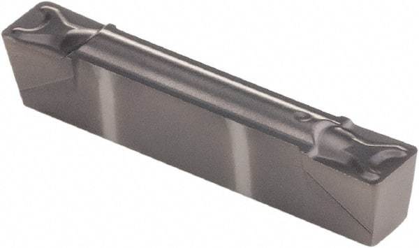 Kennametal - 125G GMN Grade KCU10, 3.18mm Cutting Width Carbide Grooving Insert - 3.4mm Max Depth of Cut, Neutral, 0.41mm Corner Radius, AlTiN Finish - Exact Tool & Supply