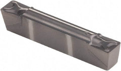 Kennametal - 125G GMN Grade KCU10, 3.18mm Cutting Width Carbide Grooving Insert - 3.4mm Max Depth of Cut, Neutral, 0.41mm Corner Radius, AlTiN Finish - Exact Tool & Supply