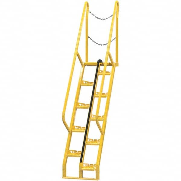 Vestil - 114-1/4" High 350 Lb Capacity 10 Step Alternating Tread Stair - Exact Tool & Supply