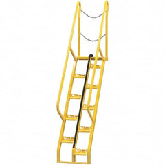 Vestil - 114-1/4" High 350 Lb Capacity 10 Step Alternating Tread Stair - Exact Tool & Supply