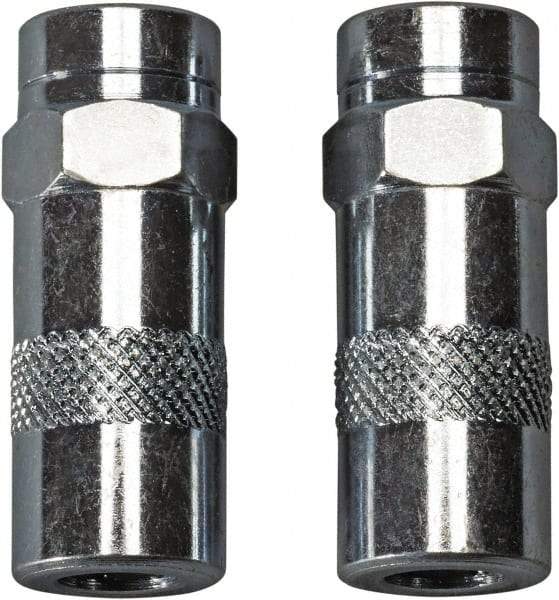 Milwaukee Tool - 10,000 Operating psi, 1/8 Thread, Grease Gun Coupler - NPT Thread - Exact Tool & Supply