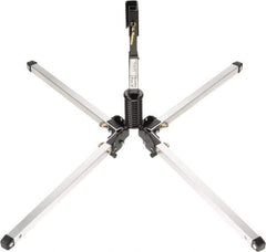 PRO-SAFE - 4' High, Roll-Up Traffic Sign Stand Kit - Aluminum/Steel, Compatible with 48" High x 48" Wide Signs, Silver & Black - Exact Tool & Supply
