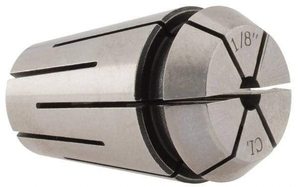 Parlec - 1/8" ER16 Coolant Collet - 0.0002" TIR, 1.082" OAL, 0.669" Overall Diam - Exact Tool & Supply