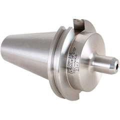 Techniks - CAT50 Taper Shank 1-1/2 Hole End Mill Holder & Adapter - 2-3/4" Nose Diam, 2" Projection - Exact Tool & Supply