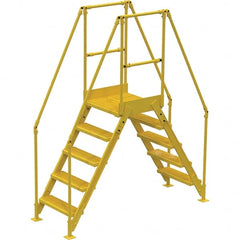 Vestil - 92-7/8" High 500 Lb Capacity 5 Step Crossover Bridge - Exact Tool & Supply