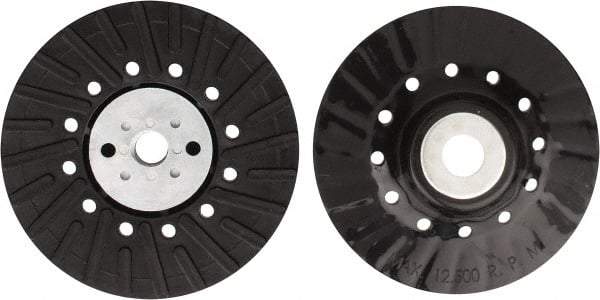 Tru-Maxx - 5" Diam Locking Nut Disc Backing Pad - Hard Density, 12,500 RPM - Exact Tool & Supply