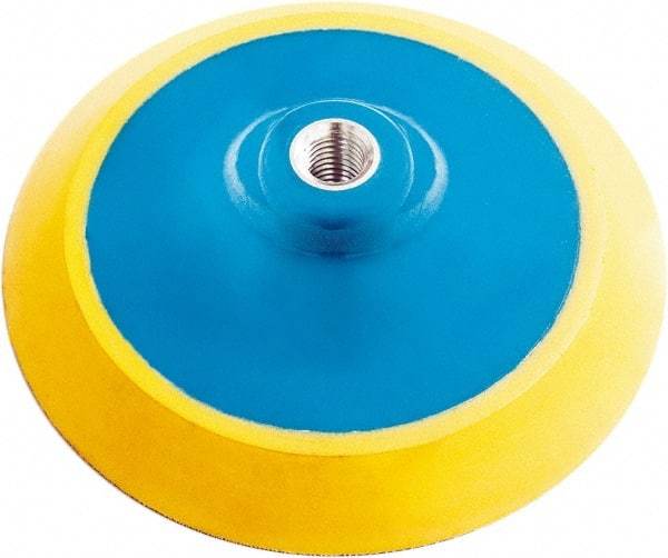 Tru-Maxx - 1" Diam Hook & Loop Disc Backing Pad - 1/4" Shank Diam, Medium Density, 18,000 RPM - Exact Tool & Supply