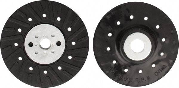 Tru-Maxx - 4-1/2" Diam Locking Nut Disc Backing Pad - Hard Density, 13,000 RPM - Exact Tool & Supply