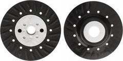 Tru-Maxx - 4" Diam Locking Nut Disc Backing Pad - Hard Density, 15,300 RPM - Exact Tool & Supply
