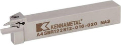 Kennametal - A4SB, External, Right Hand, 14mm Max Depth of Cut, 3mm Min Groove Width, Indexable Grooving Tool Holder - A4G0300M3SP04B Insert Compatibility, 19.05mm Shank Height, 19.05mm Shank Width, 5" OAL - Exact Tool & Supply