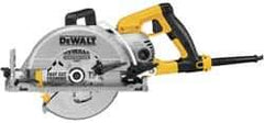 DeWALT - 15 Amps, 7-1/4" Blade Diam, 4,800 RPM, Electric Circular Saw - 120 Volts, 5/8" Arbor Hole, Left Blade - Exact Tool & Supply