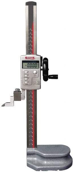 SPI - 24" Electronic Height Gage - 0.0005" Resolution, Accurate to 0.003", LCD Display - Exact Tool & Supply
