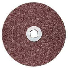 3M - 5" Diam 36+ Grit Fiber Disc - Very Coarse Grade, Ceramic, 12,000 Max RPM, Series 982C - Exact Tool & Supply