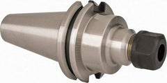 HAIMER - 0.5mm to 10mm Capacity, 70mm Projection, CAT40 Taper Shank, ER16 Collet Chuck - 0.0001" TIR, Through-Spindle & DIN Flange Coolant - Exact Tool & Supply