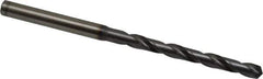 OSG - #4 130° Powdered Metal Jobber Drill - V Finish, Right Hand Cut, Spiral Flute, Straight Shank, 101mm OAL, Standard Point - Exact Tool & Supply