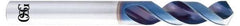 OSG - 12mm 120° Spiral Flute Vanadium High Speed Steel Screw Machine Drill Bit - WD1 Finish, Right Hand Cut, 51mm Flute Length, 108mm OAL, Faceted Point, Straight Shank - Exact Tool & Supply