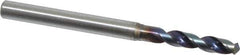 OSG - #29 130° Spiral Flute Vanadium High Speed Steel Screw Machine Drill Bit - WD1 Finish, Right Hand Cut, 20mm Flute Length, 52mm OAL, Faceted Point, Straight Shank - Exact Tool & Supply