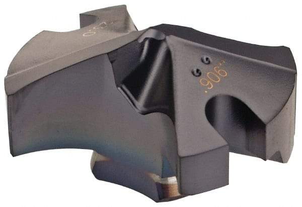 Iscar - Series IDI-SG, 0.906" Diam Grade IC908 140° Replaceable Drill Tip - Carbide, TiAlN Finish - Exact Tool & Supply