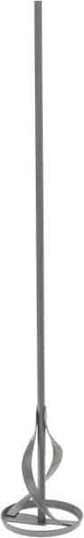 Premier Paint Roller - Metal Chrome Power Mixer - 30 Inch Long x 1/2 Inch Shank Diameter, Compatible with 5 to 10 Gallon Containers - Exact Tool & Supply