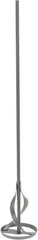 Premier Paint Roller - Metal Chrome Power Mixer - 30 Inch Long x 1/2 Inch Shank Diameter, Compatible with 5 to 10 Gallon Containers - Exact Tool & Supply