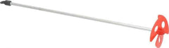 Premier Paint Roller - Metal Chrome Power Mixer - 14 Inch Long, Compatible with 1 Gallon Containers - Exact Tool & Supply