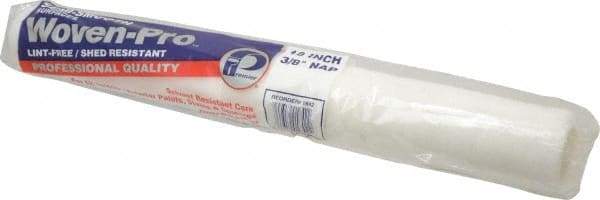 Premier Paint Roller - 3/8" Nap, 18" Wide Paint Woven-Pro Roller Cover - Semi-Smooth Texture, Woven - Exact Tool & Supply