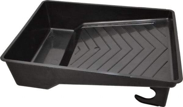 Premier Paint Roller - 9" Roller Compatible Heavy-Duty Deep-Well Paint Tray - 2 Qt Capacity, 11-1/2" Wide, Plastic - Exact Tool & Supply