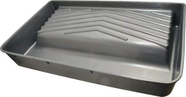Premier Paint Roller - 18" Roller Compatible Heavy-Duty Deep-Well Paint Tray - 2 Qt Capacity, 20" Wide, Plastic - Exact Tool & Supply