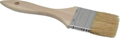 Premier Paint Roller - 3" Flat Hog Chip Brush - 1-3/4" Bristle Length, 5" Wood Dowel Handle - Exact Tool & Supply