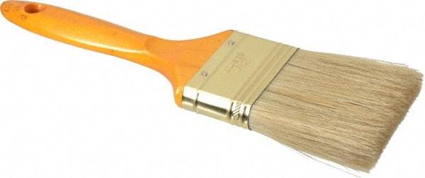 Premier Paint Roller - 2-1/2" Flat Hog Varnish Brush - 2-3/4" Bristle Length, 7" Wood Handle - Exact Tool & Supply