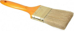 Premier Paint Roller - 2-1/2" Flat Hog Varnish Brush - 2-3/4" Bristle Length, 7" Wood Handle - Exact Tool & Supply