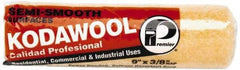 Premier Paint Roller - 1" Nap, 9" Wide Paint General Purpose Roller Cover - Rough Texture, Wool/Poly Blend - Exact Tool & Supply