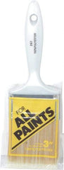 Premier Paint Roller - 3" Synthetic Varnish Brush - 3" Bristle Length, 6-1/2" Plastic Handle - Exact Tool & Supply